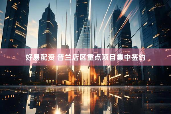 好易配资 普兰店区重点项目集中签约