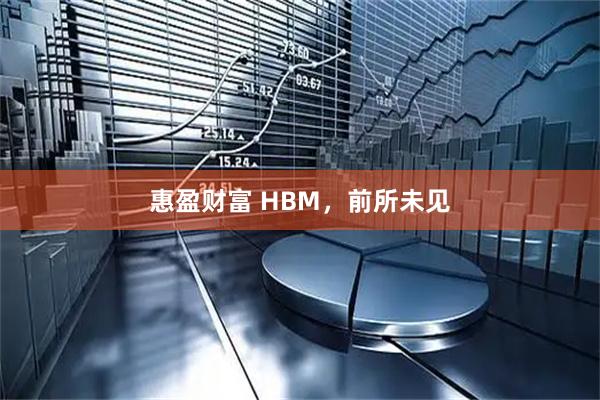 惠盈财富 HBM，前所未见