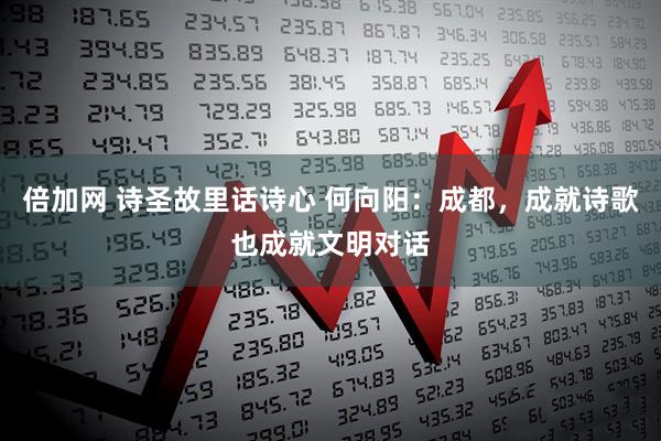 倍加网 诗圣故里话诗心 何向阳：成都，成就诗歌也成就文明对话